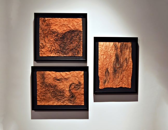 Movement, 1993
Charcoal and earth pigment on paper
15” x 16.5″, 14” x 18”, 18″ x 14”/ In 3 parts