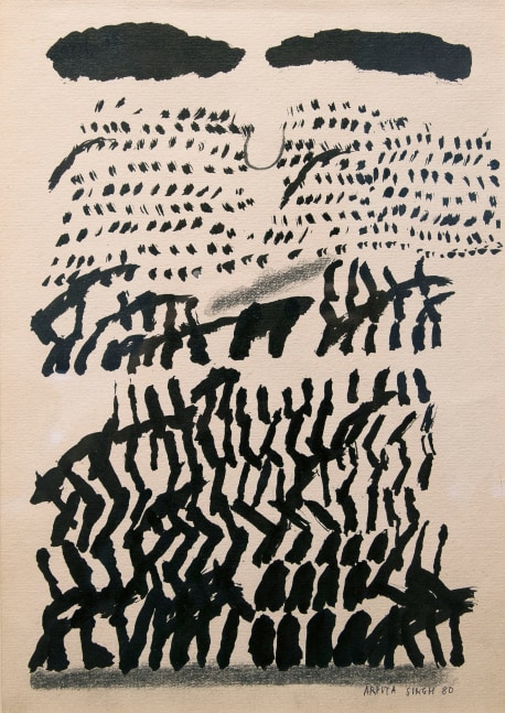 Untitled,&amp;nbsp;1980
Ink and poster paint on paper
9.75&amp;quot; x 6.75&amp;quot;
TG 3901