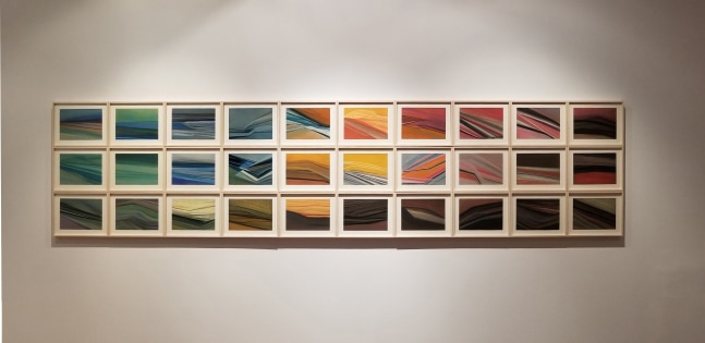 Take a listen, 2020
Dry pastel on paper
Overall dimensions: 24 3/4" x 117 1/2"
In 30 parts, each 8 1/4" x 11 3/4"