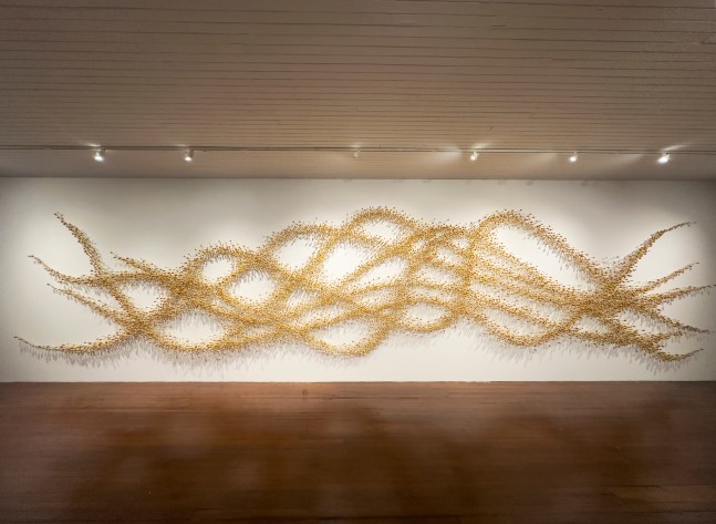 River,&amp;nbsp;2023
Wood, lacquer and pigments
432&amp;rdquo; x 96&amp;rdquo; x 3&amp;rdquo;
TG 5003