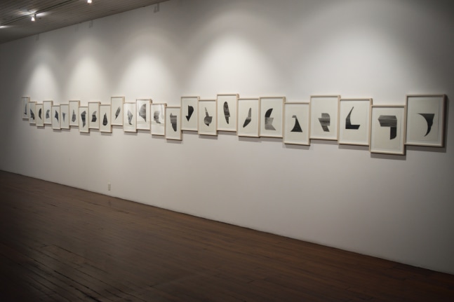 Portraits of the Sea, 2019
Charcoal on paper
20 1/4” x 15 3/4” (each of 25)
30 1/2” x 393 3/4” (overall)