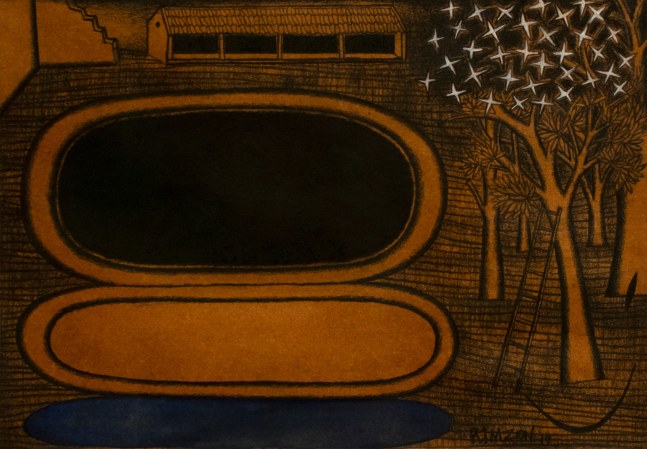 N.N. Rimzon
The Night is Falling | 2019
Charcoal and acrylic on paper
15.5″ x 20.75″
TG 4161