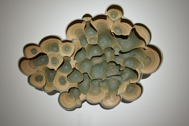 Up in the air, 2018-19
Acrylic and pigments on cast fiberglass
31” x 41” x 7 1/2”