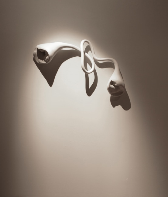 Hold Nothing, 2012
Cast from the Artist's body
Fiberglass and acrylic
42" x 24" x 7"