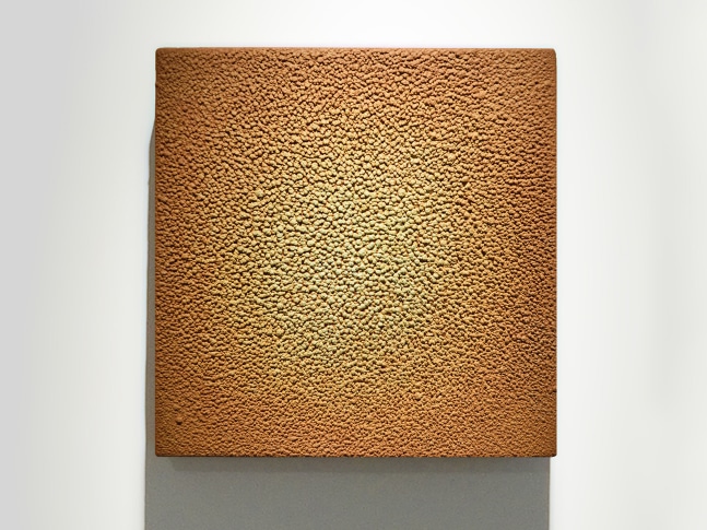 Wind, wind and wind, 2018-19
Pigments and clay on cast fiberglass
19 1/2” x 19 1/2”