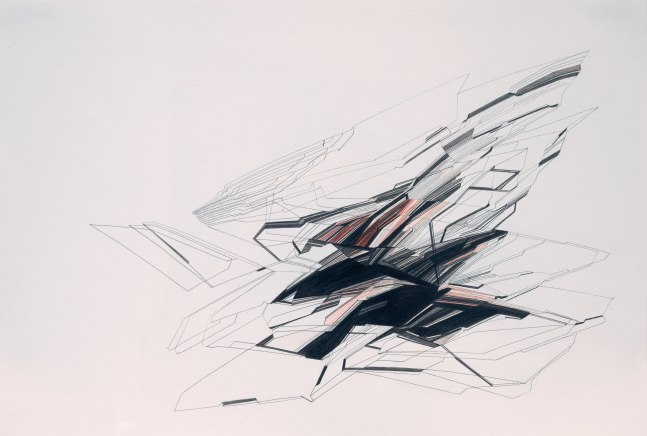 Khach khach khach 1 | 2015
Pencil on paper
Framed: 14.5” x 19.5” | Unframed: 11.75” x 16.5”
TG 3650