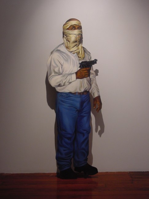 Subba Ghosh
Self Portrait as an Assasin, 1999
Mixed media
72" x 26"