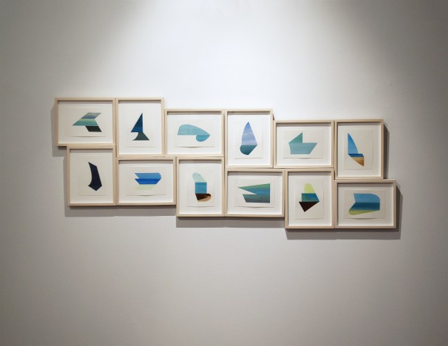 I See Sea III, 2019
Acrylic on paper
12 3/8" x 9 7/8” (each of 12)
23 3/4” x 69 3/8” (overall)