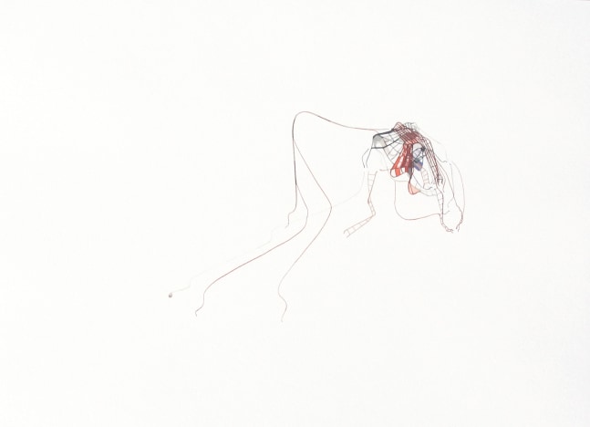 Not Here as Well, 2001
Gouache on paper
9 1/2" x 12"