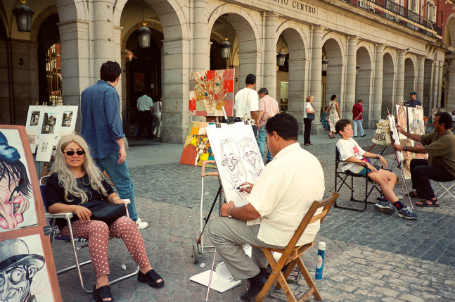 Al-An deSouza and Yong Soon Min
Tress/Pass: Plaza MayorYSM, 1998/2024
Performance documentation, digital inkjet print
12" x 16"
