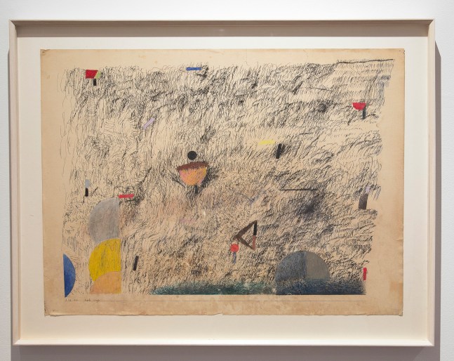 Untitled, 1976
Ink, pastel and poster paint on paper
26 3/4" x 34 3/4"
TG 3843