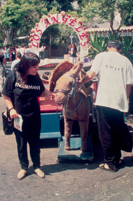 Al-An deSouza and Yong Soon Min
Alter Idem/Performing Personae: Olvera St, 1994/2024
Performance documentation, digital inkjet print
16" x 12"