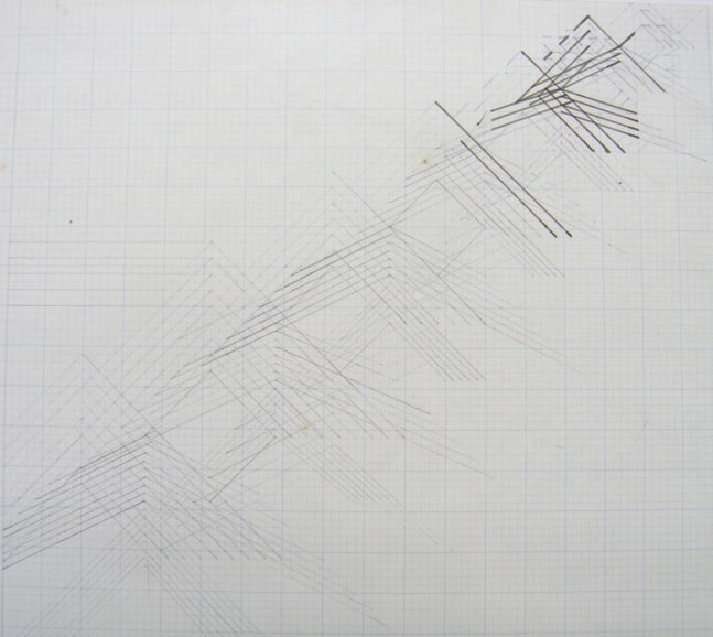 Untitled, ca. late 1970s - early 1980s
Ink and graphite on paper
7" x 7"