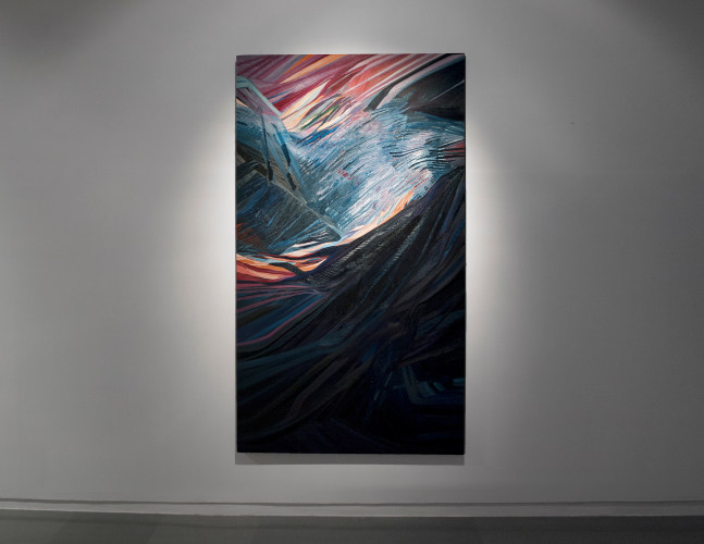 How blue is the sky, 2018
Oil on canvas
84” x 48''