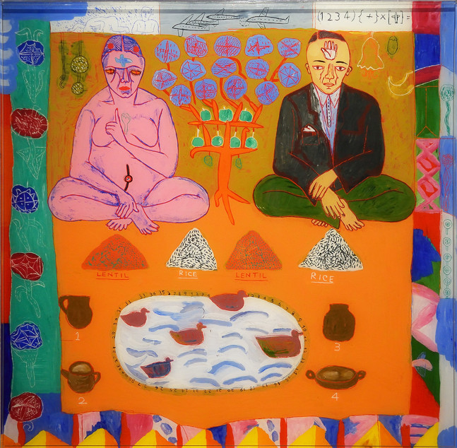 Beware, 1997
Acrylic on acrylic sheet
25" x 25"