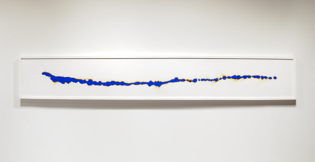 Alwar Balasubramaniam
Dawn to dawn,&amp;nbsp;2004
Trace of fire, silkscreen
17&amp;Prime; x 109&amp;Prime;