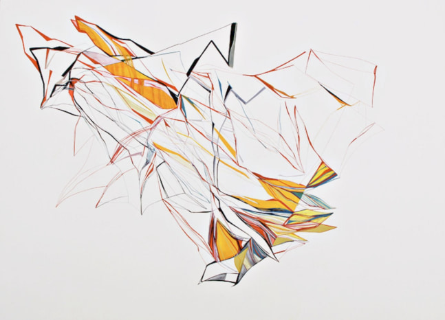 Very much here!  2009
Gouache on paper
19.7” x 27.6”