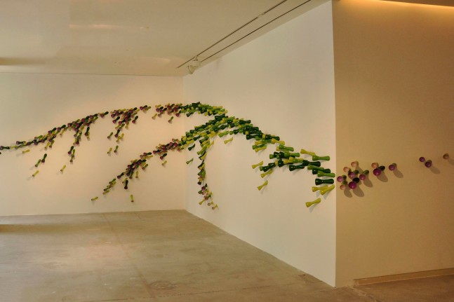 Green Breeze, 2011
Lacquered wood, pigments, and stainless steel