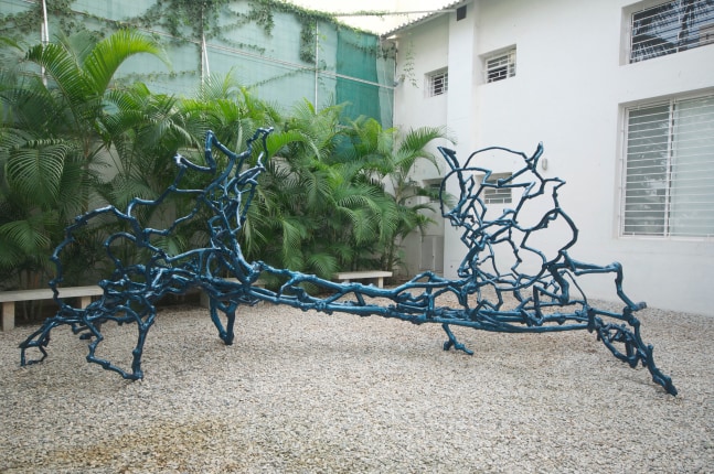 High tide for a blue moon, 2012

Coffe plant and automobile paint

91&amp;quot; x 128&amp;quot;