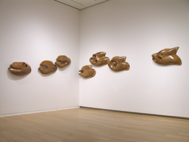 Liquid Walk on my Wall, 2008
Carved Burmese teak wood, wax polish and lacquered wood
 