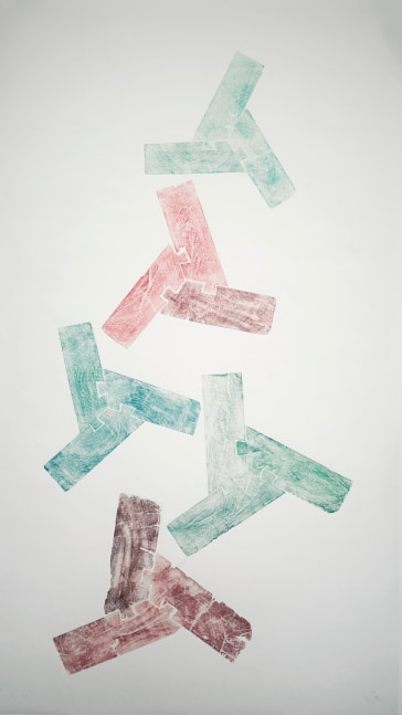 Untitled,&amp;nbsp;2020
Woodcut on Fabriano Academia paper
70 3/4&amp;quot; x 39 3/4&amp;quot;
Edition of 3