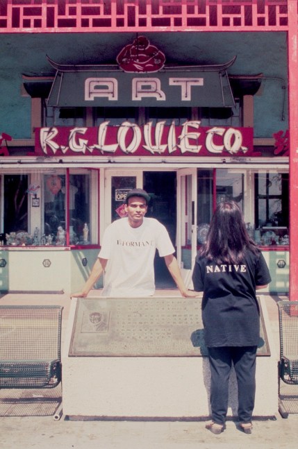 Al-An deSouza and Yong Soon Min
Alter Idem/Performing Personae: Chinatown, 1994/2024
Performance documentation, digital inkjet print
16" x 12"