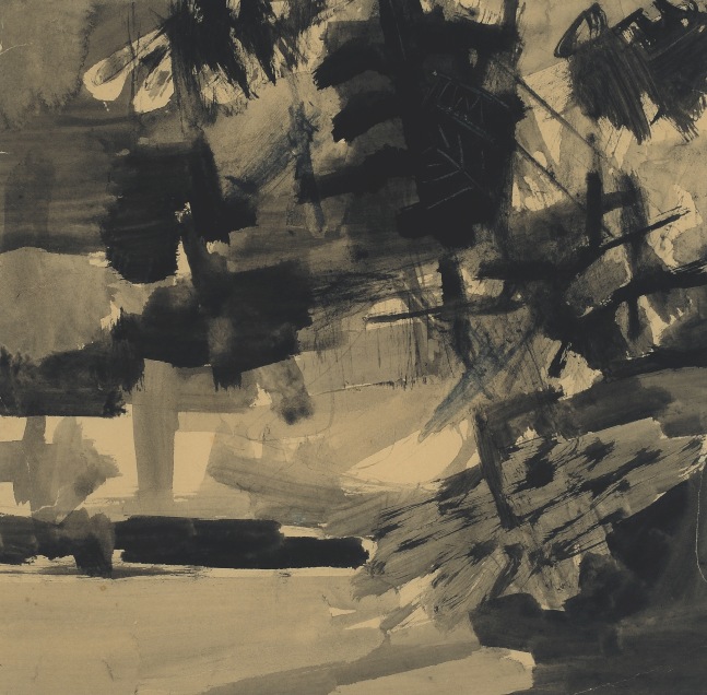 Untitled, ca. 1960
Watercolor and ink on paper
9.5" x 9.5"