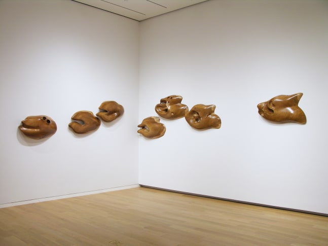 Liquid Walk on my Wall,&amp;nbsp;2008

Carved Burmese teak wood, wax polish and lacquered wood