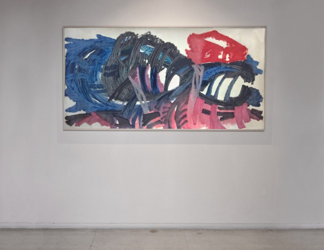 WHAP, 1992
Oil on paper
39 1/2" x 74 1/2"