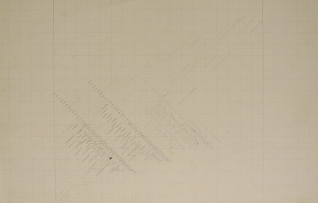 Untitled, ca. 1980s
Ink and graphite on graph paper
11" x 7.13"