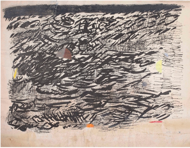 Untitled, 1975
Ink, pastel and poster paint on paper
26 3/4" x 34 3/4"
TG 3838
