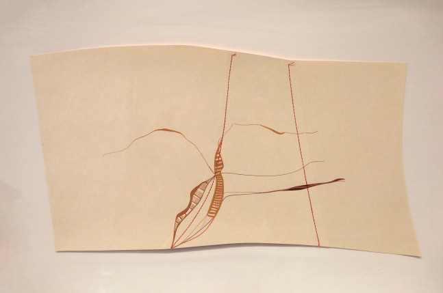 Careful now | 2005
Gouache and thread on paper
Framed: 15.25” x 22.75” | Unframed: 9” x 16.5”
TG 1251
