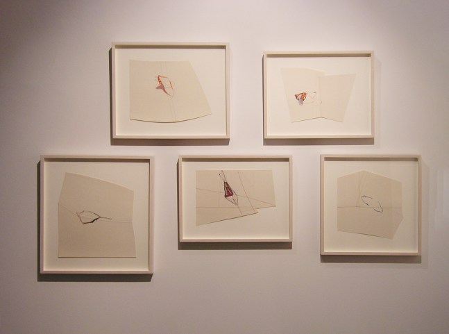 Upside down, 2005
Just trying out something, 2005
Two at a time, 2005
Falling from above, 2005
Ok one more time, 2005
Gouache and thread on paper