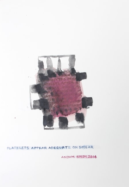 Smear, 2014
Watercolor pencil and dry pastel on paper
10.25" x 7.13"