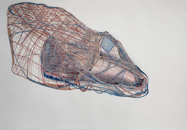 What a mesh | 2005
Gouache on paper
Framed: 12.5” x 14.75” | Unframed: 5” x 7”
TG 1261