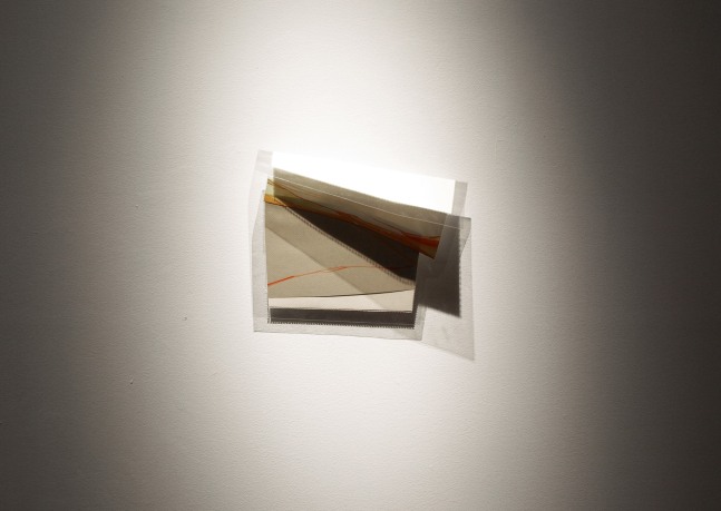 So Much For A Line There Is More Than One, 2009
Gouache, cotton thread on paper, plastic sheets
8 1/4" x 10 1/2" x 3 1/2"