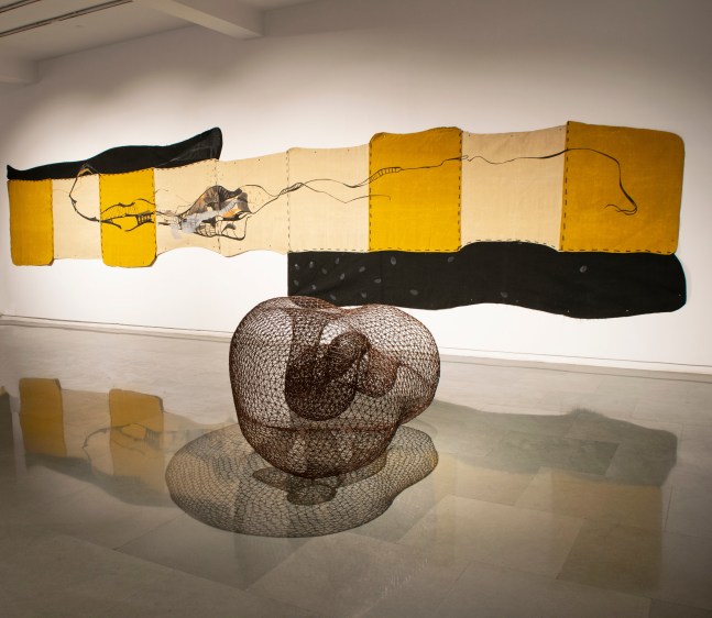 the space, in between