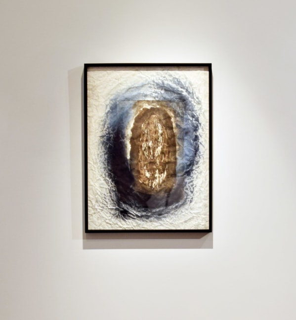 Tunnel Echoes, 1994

Indigo pigment and ink on etching on crushed paper

29 4/5&amp;quot; x 22 1/2&amp;quot;