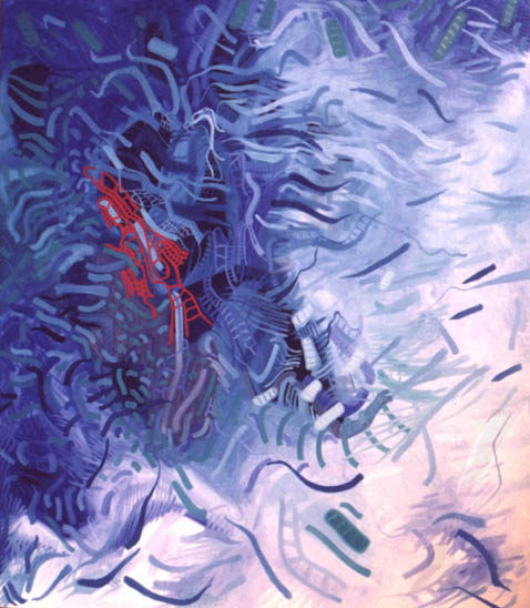 Whirly whirly whirly, 2003
Oil on canvas
72″ x 84″