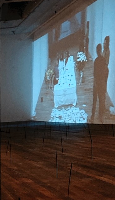 Al-An deSouza and Yong Soon Min
Will **** for Peace, 2003
@OBORO Gallery, Montreal
Performance documentation, photographs, video