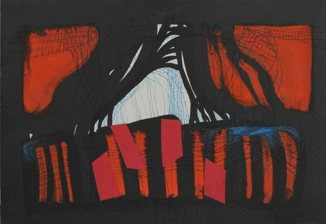 Untitled, 1993
Ink, paper and pastel on paper
6 1/2" x 9 1/2"