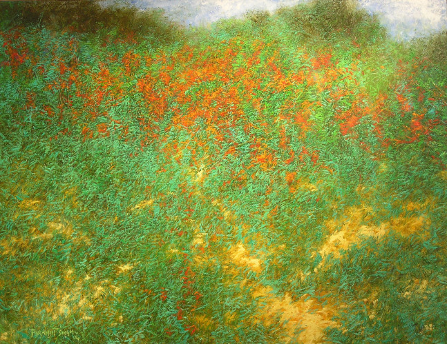 Red Bloom, 2004

Oil on canvas

60&amp;quot; x 78&amp;quot;

TG 1185