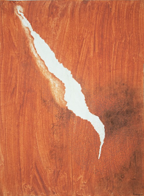 Yoni, 1993
Earth pigment, charcoal and graphite on paper
32 3/4″ x 25”