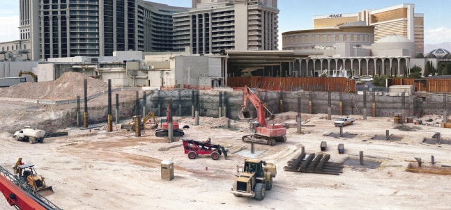 caesar lays foundation for a new day, 2003
C-Print on Aluminum
34” x 16”
