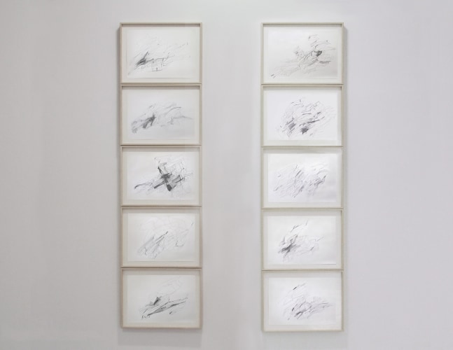 Nothing to Really Know, 2010
Pencil on paper
19 1/2" x 74 1/4" Each (Work in 5 parts)