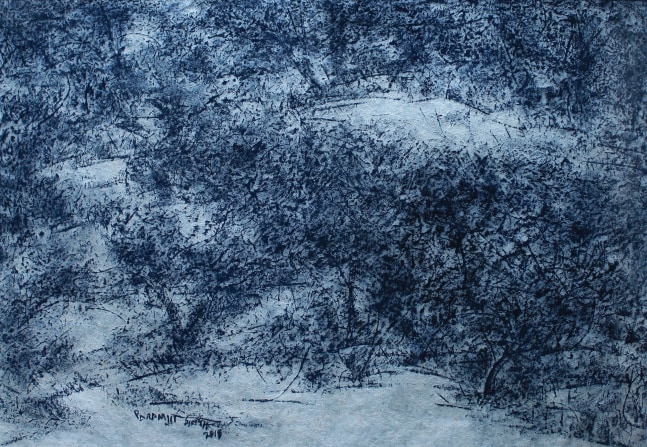 Untitled, 2013
Charcoal crayon on grass paper, 14 1/2" x 22"