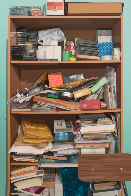 Stack,&amp;nbsp;2021
Digital painting on Baryta paper
60&amp;rdquo; x 40&amp;rdquo; | Framed: 61&amp;Prime; x 41&amp;Prime;
TG 5013