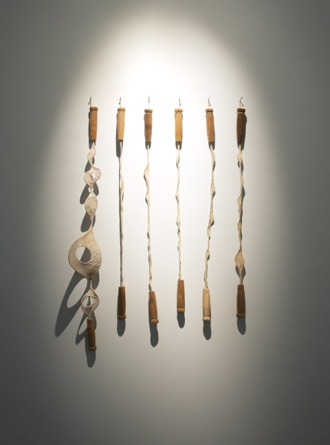 Harp,&amp;nbsp;2009

Stainless steel, muslin, tamarind kernel, and wood

46&amp;quot; x 33&amp;quot; x 6 1/4&amp;quot;