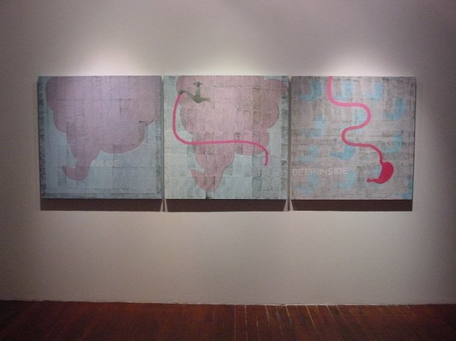 INSIDE / OUTSIDE, 2002
Oil on canvas
40" x 120"