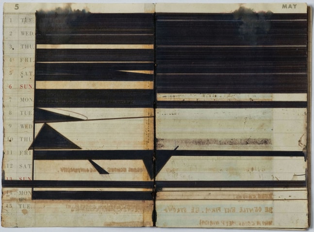 Untitled | ca. 1970s
Ink on diary page
5.28" x 7.2" 
TG 2496